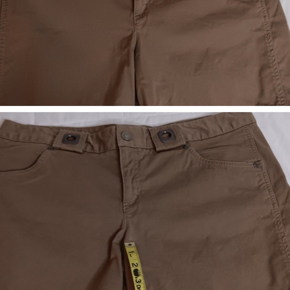 Athleta Womens Tan Chino Shorts Sz 12 Style 214974 - Picture 2 of 3